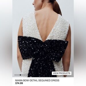 Mama bow sequence dress